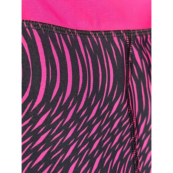Under Armour XS Pink Black Compression Crop Leggings - Picture 5 of 10
